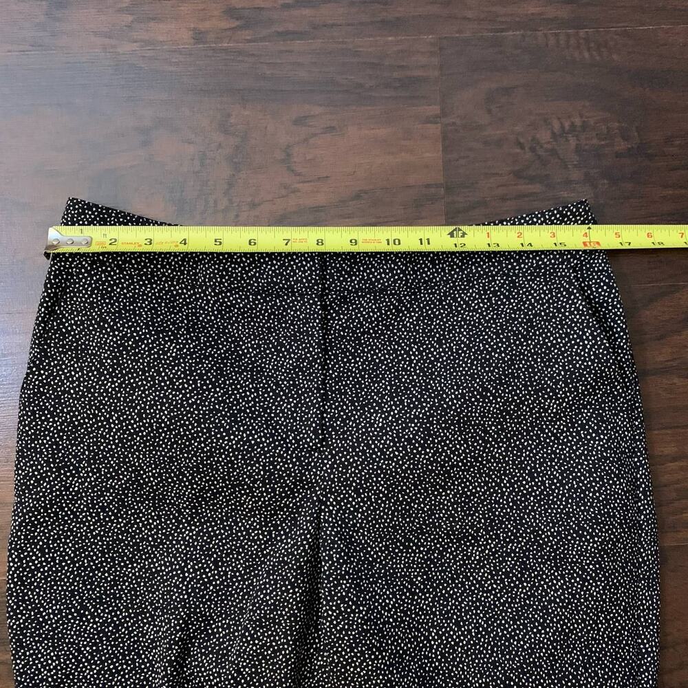 St. John Emma black & cream dot print dress pants size 8 - Picture 11 of 13